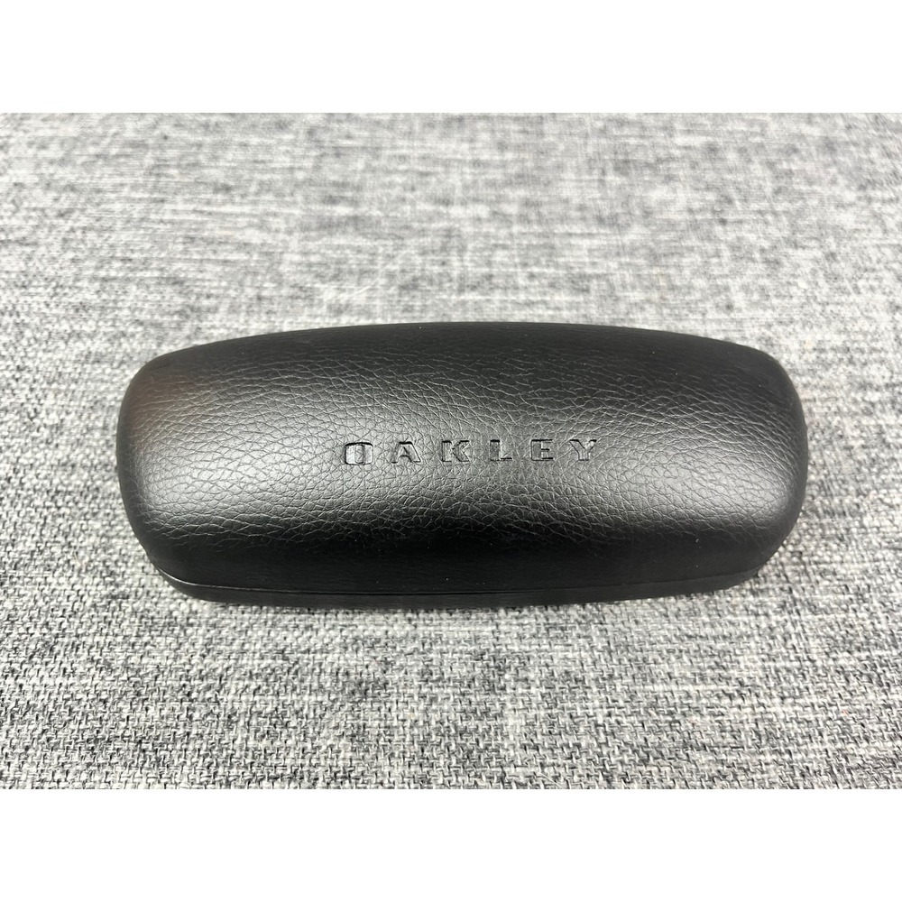 Oakley Black Pebbled Hard Shell Eyeglasses Sunglasses Case with Ellipse Logo